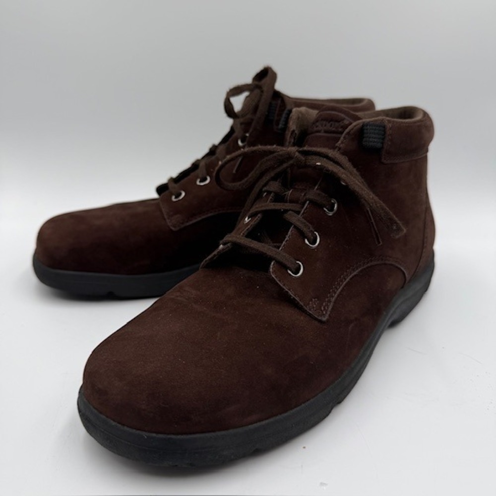 Rockport WW441 Brown Suede‎ Leather Lace Up Ankle Boots Womens 8M
